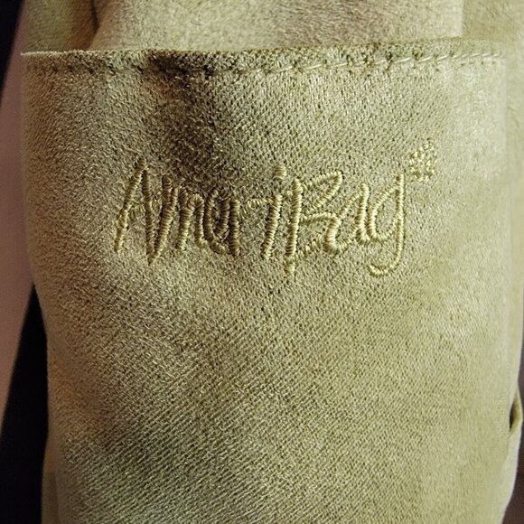 AmeriBag Green Suede Fabric CrossBody Sling Shoulder Bag Healthy BackPack - Picture 2 of 11